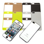 Защитное стекло цветное 2 в 1 для iPhone 5/5S
