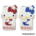 Задняя панель для iPhone 6 резиновая Hello Kitty Go Around